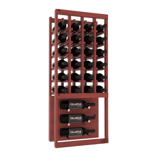 Elementcollection 17 5 Top Showcase Metal Wine Display Cherry Stained