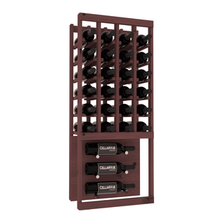Elementcollection 17 5 Top Showcase Metal Wine Display Walnut Stained