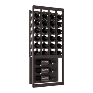Elementcollection 17 5 Top Showcase Metal Wine Display Cherry Stained
