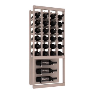 Elementcollection 17 5 Top Showcase Metal Wine Display Oak Stained