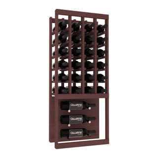 Elementcollection 17 5 Top Showcase Metal Wine Display Walnut Stained
