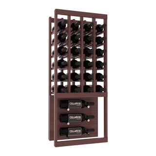 Elementcollection 17 5 Top Showcase Metal Wine Display Cherry Stained