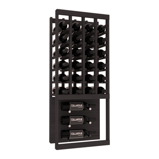 Elementcollection 17 5 Top Showcase Metal Wine Display Black Stained