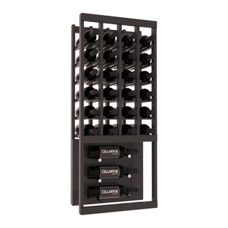 Elementcollection 17 5 Top Showcase Metal Wine Display Black Stained