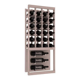 Elementcollection 17 5 Top Showcase Metal Wine Display Cherry Stained