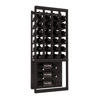 Elementcollection 17 5 Top Showcase Metal Wine Display Oak Stained