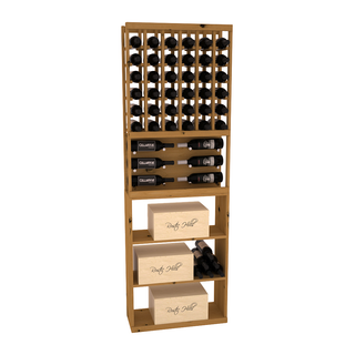 Elementcollection 26 Showcase Wine Display Case Bin Combo Cherry Stained