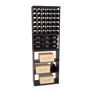 Elementcollection 26 Showcase Wine Display Case Bin Combo Oak Stained