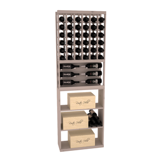 Elementcollection 26 Showcase Wine Display Case Bin Combo Black Stained