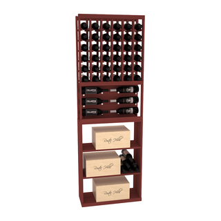 Elementcollection 26 Showcase Wine Display Case Bin Combo Oak Stained