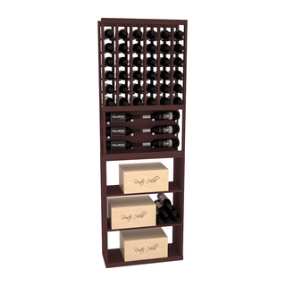 Elementcollection 26 Showcase Wine Display Case Bin Combo Greywash Stained