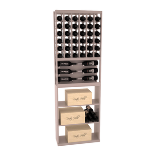 Elementcollection 26 Showcase Wine Display Case Bin Combo Oak Stained