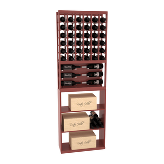 Elementcollection 26 Showcase Wine Display Case Bin Combo Oak Stained