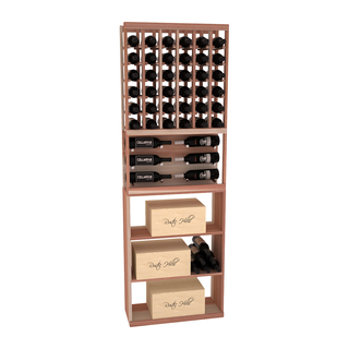 Elementcollection 26 Showcase Wine Display Case Bin Combo Greywash Stained
