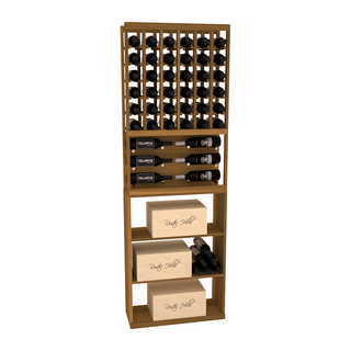 Elementcollection 26 Showcase Wine Display Case Bin Combo Cherry Stained