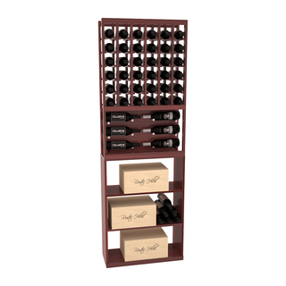Elementcollection 26 Showcase Wine Display Case Bin Combo Black Stained