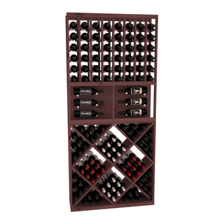 Elementcollection 35 Showcase Wine Display Diamond Cube Combo Unstained Element Collection