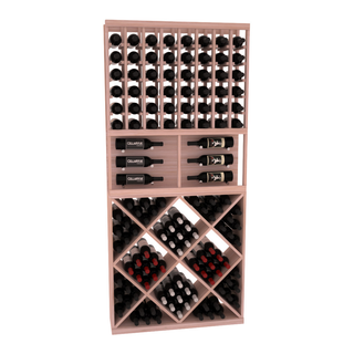 Elementcollection 35 Showcase Wine Display Diamond Cube Combo Greywash Stained