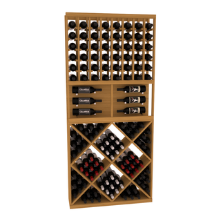 Elementcollection 35 Showcase Wine Display Diamond Cube Combo Black Stained