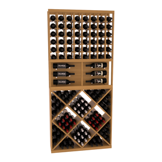Elementcollection 35 Showcase Wine Display Diamond Cube Combo Greywash Stained