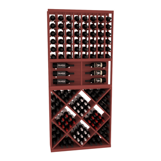 Elementcollection 35 Showcase Wine Display Diamond Cube Combo Greywash Stained