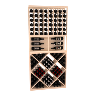 Elementcollection 35 Showcase Wine Display Diamond Cube Combo Cherry Stained