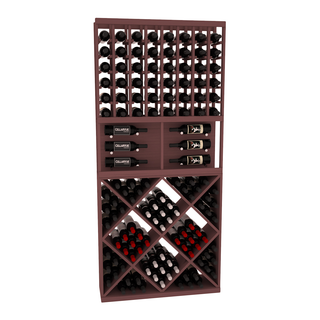 Elementcollection 35 Showcase Wine Display Diamond Cube Combo Black Stained