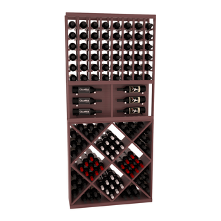 Elementcollection 35 Showcase Wine Display Diamond Cube Combo Black Stained