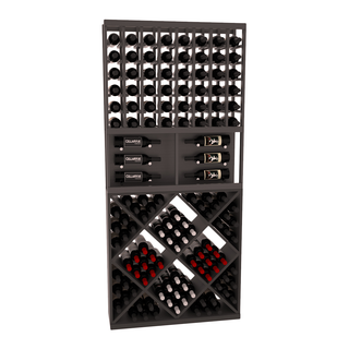 Elementcollection 35 Showcase Wine Display Diamond Cube Combo Cherry Stained