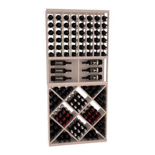 Elementcollection 35 Showcase Wine Display Diamond Cube Combo Cherry Stained