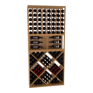 Elementcollection 35 Showcase Wine Display Diamond Cube Combo Black Stained