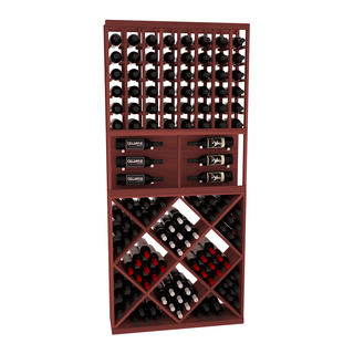 Elementcollection 35 Showcase Wine Display Diamond Cube Combo Cherry Stained