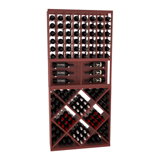 Elementcollection 35 Showcase Wine Display Diamond Cube Combo Greywash Stained