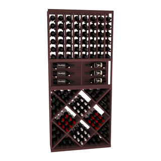 Elementcollection 35 Showcase Wine Display Diamond Cube Combo Greywash Stained