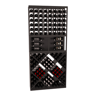 Elementcollection 35 Showcase Wine Display Diamond Cube Combo Cherry Stained