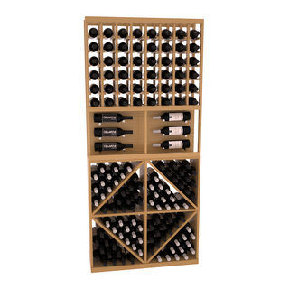 Elementcollection 35 Showcase Wine Display Diamond Bin Combo Unstained