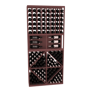 Elementcollection 35 Showcase Wine Display Diamond Bin Combo Unstained