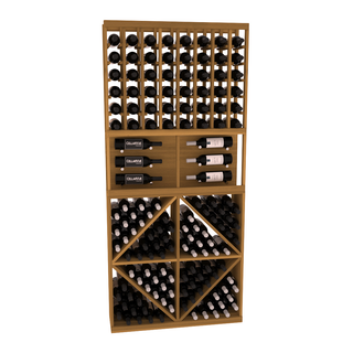 Elementcollection 35 Showcase Wine Display Diamond Bin Combo Unstained