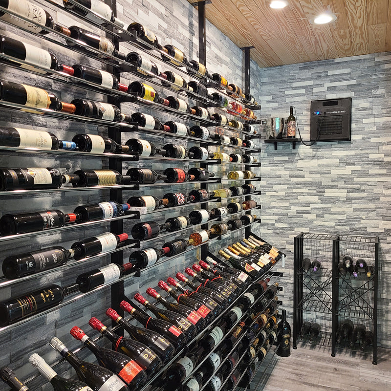 Evolution Wine Wall - Floor-to-Ceiling Mounting Post – Blue Grouse Wine ...