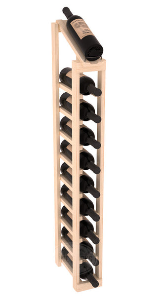 Elementcollection 1 Column 10 Bottle Display Top Wood Wine Rack Unstained Element Collection
