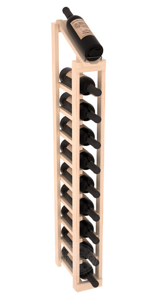Elementcollection 1 Column 10 Bottle Display Top Wood Wine Rack Unstained