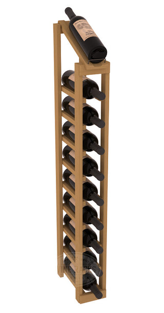 Elementcollection 1 Column 10 Bottle Display Top Wood Wine Rack Oak Stained