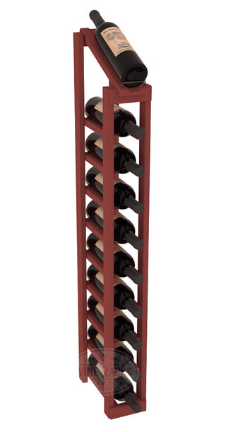 Elementcollection 1 Column 10 Bottle Display Top Wood Wine Rack Cherry Stained