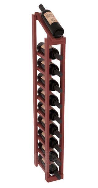 Elementcollection 1 Column 10 Bottle Display Top Wood Wine Rack Cherry Stained