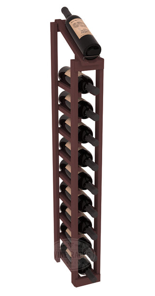 Elementcollection 1 Column 10 Bottle Display Top Wood Wine Rack Walnut Stained