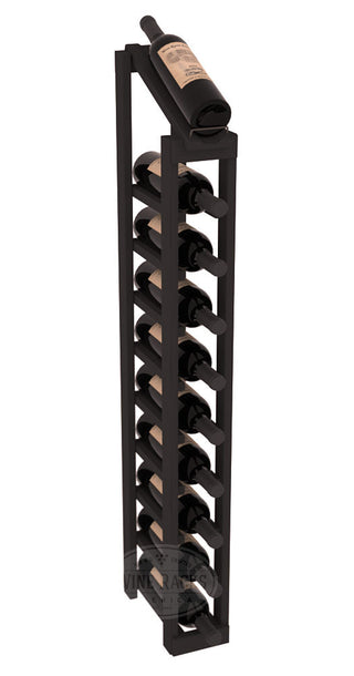 Elementcollection 1 Column 10 Bottle Display Top Wood Wine Rack Black Stained