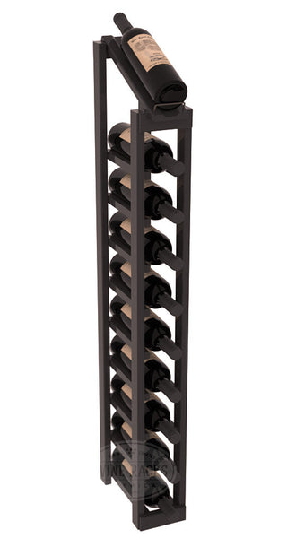 Elementcollection 1 Column 10 Bottle Display Top Wood Wine Rack Black Stained