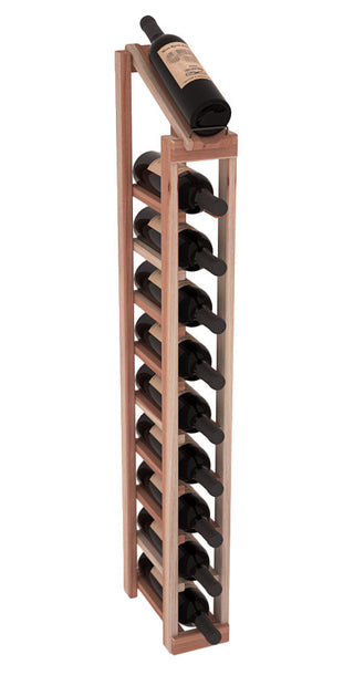 Elementcollection 1 Column 10 Bottle Display Top Wood Wine Rack Unstained