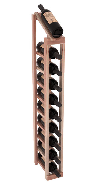 Elementcollection 1 Column 10 Bottle Display Top Wood Wine Rack Unstained