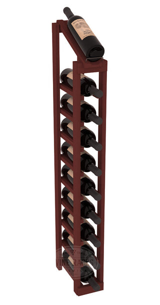 Elementcollection 1 Column 10 Bottle Display Top Wood Wine Rack Cherry Stained